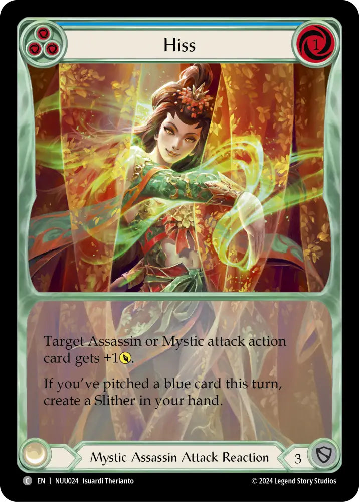 Hiss (Blue) [Part the Mistveil] (Nuu Blitz Deck) - Flesh And Blood Single