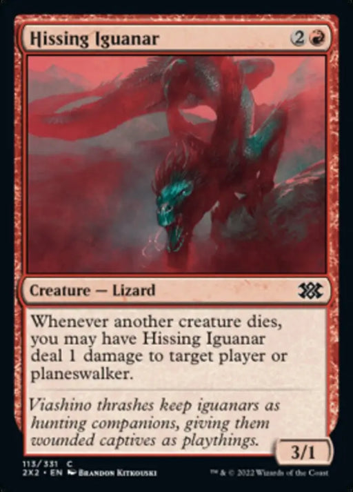 Hissing Iguanar [Double Masters 2022] - MTG Single