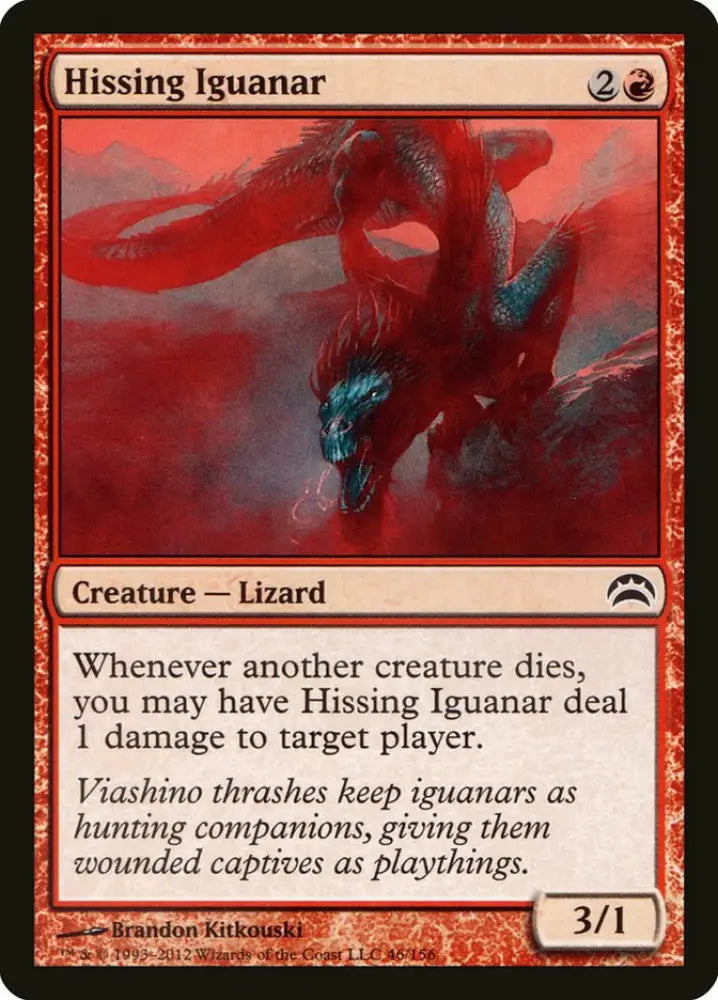 Hissing Iguanar [Planechase 2012] - MTG Single