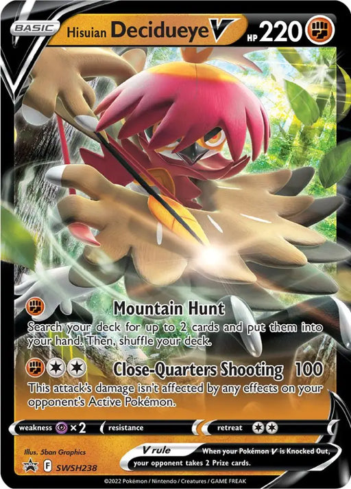 Hisuian Decidueye V (SWSH238) [Sword & Shield: Black Star Promos] - Pokemon Single