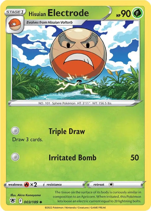 Hisuian Electrode (003/189) [Sword & Shield: Astral Radiance] - Pokemon Single