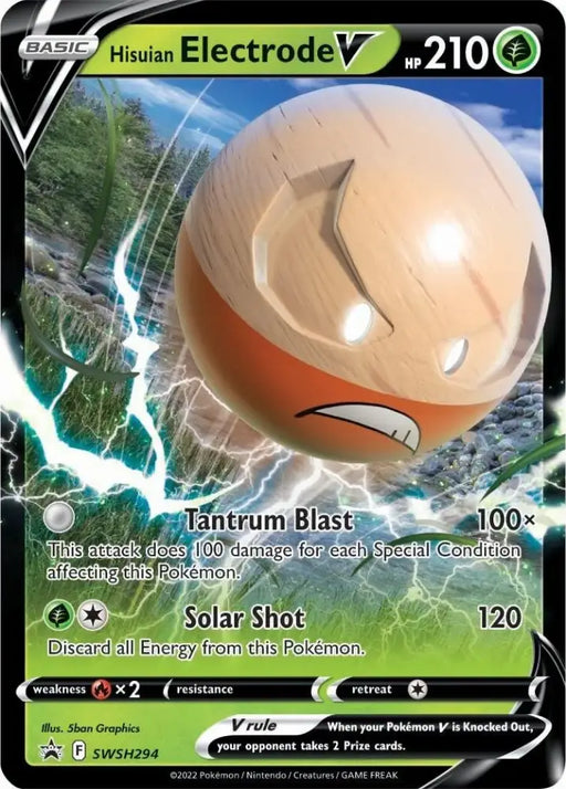 Hisuian Electrode V (SWSH294) [Sword & Shield: Black Star Promos] - Pokemon Single