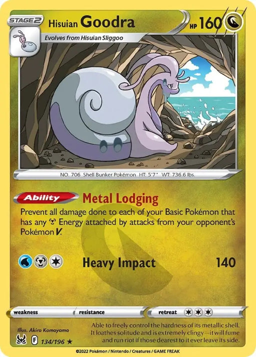 Hisuian Goodra (134/196) [Sword & Shield: Lost Origin] - Pokemon Single