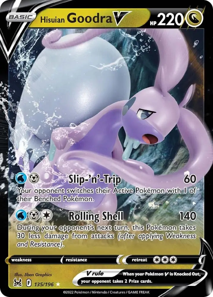 Hisuian Goodra V (135/196) [Sword & Shield: Lost Origin] - Pokemon Single