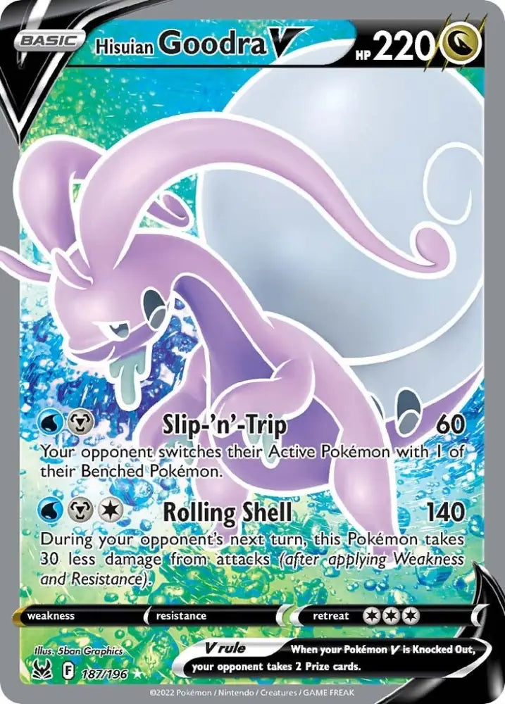 Hisuian Goodra V (187/196) [Sword & Shield: Lost Origin] - Pokemon Single