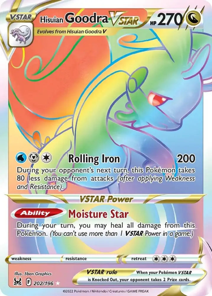 Hisuian Goodra VSTAR (202/196) [Sword & Shield: Lost Origin] - Pokemon Single