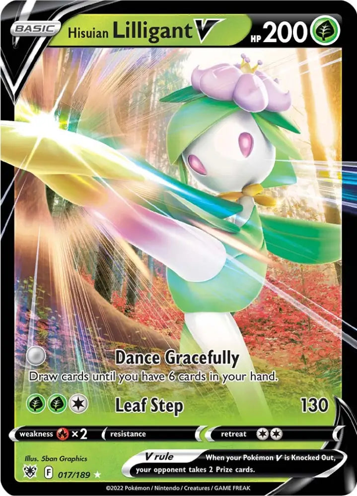 Hisuian Lilligant V (017/189) [Sword & Shield: Astral Radiance] - Pokemon Single