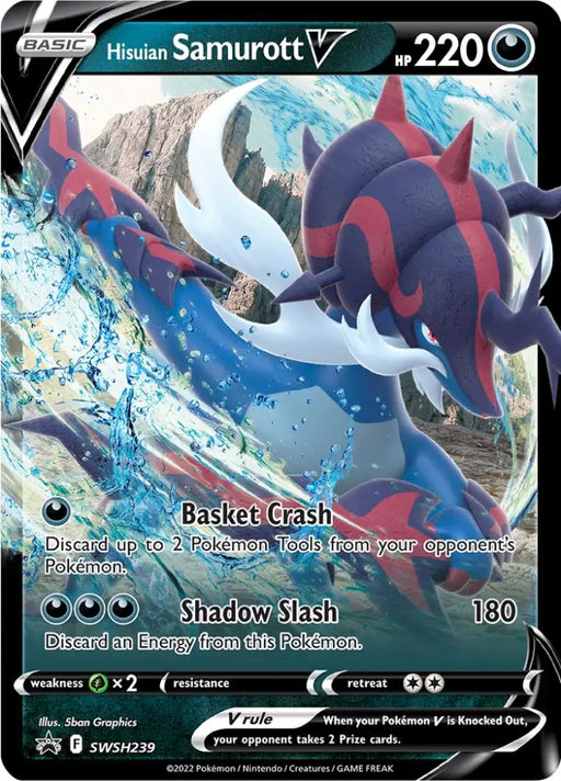 Hisuian Samurott V (SWSH239) [Sword & Shield: Black Star Promos] - Pokemon Single