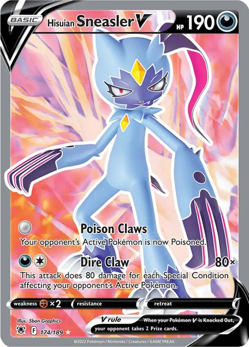 Hisuian Sneasler V (174/189) [Sword & Shield: Astral Radiance] - Pokemon Single