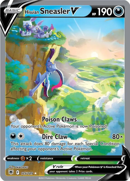 Hisuian Sneasler V (175/189) [Sword & Shield: Astral Radiance] - Pokemon Single