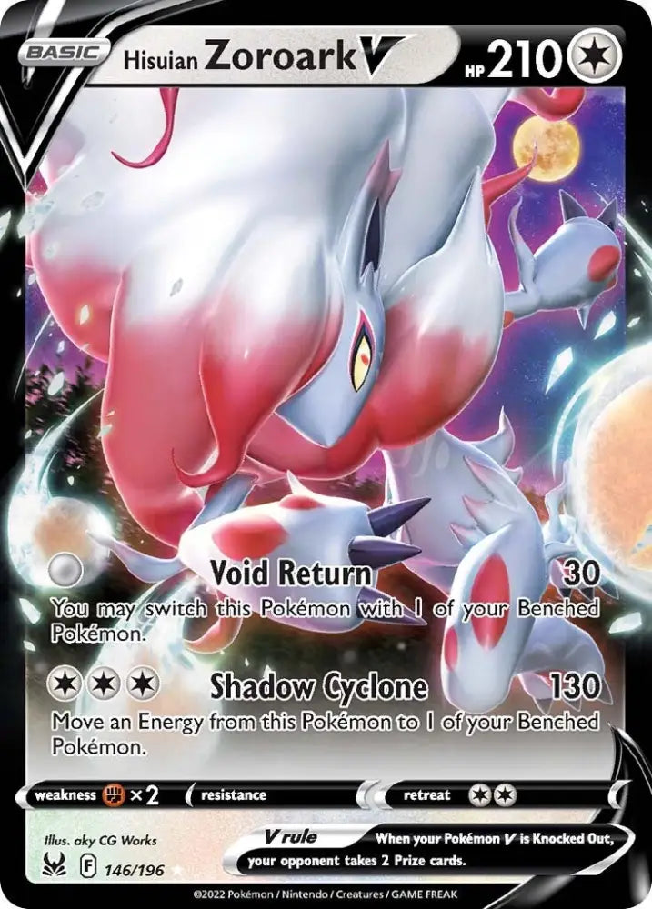 Hisuian Zoroark V (146/196) [Sword & Shield: Lost Origin] - Pokemon Single