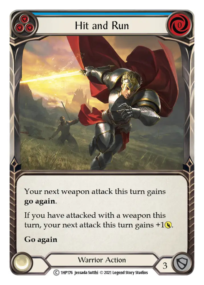 Hit and Run (Blue) [1HP176] (History Pack 1) - Flesh And Blood Single