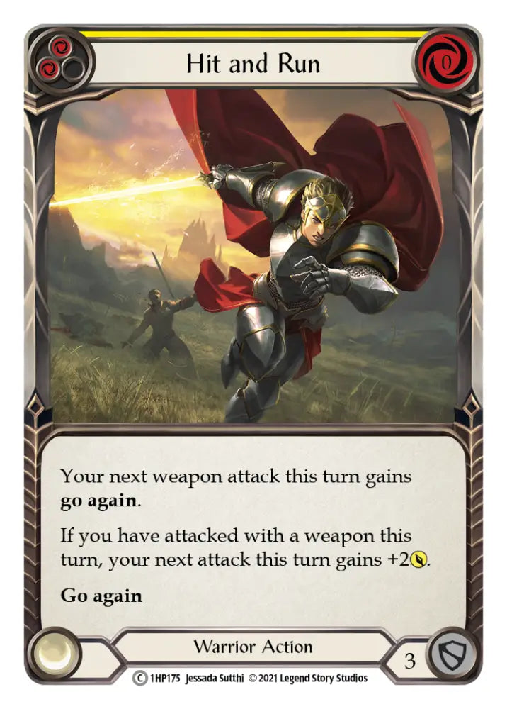 Hit and Run (Yellow) [1HP175] (History Pack 1) - Flesh And Blood Single