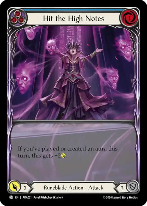 Hit the High Notes (Blue) [Rosetta] (Aurora Blitz Deck) - Flesh And Blood Single