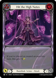 Hit the High Notes (Blue) [Rosetta] (Aurora Blitz Deck) - Flesh And Blood Single