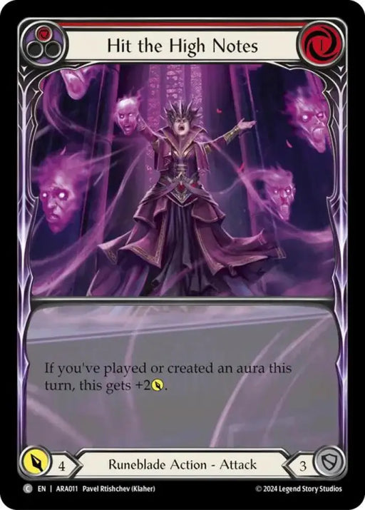 Hit the High Notes (Red) [Rosetta] (Aurora Blitz Deck) - Flesh And Blood Single