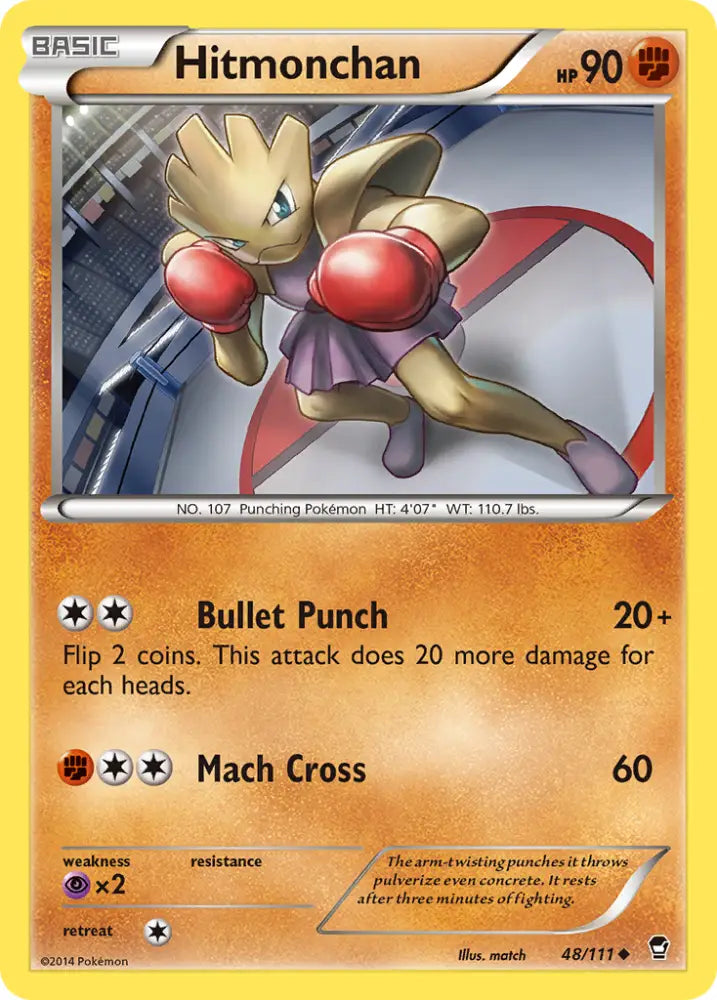 Hitmonchan (48/111) [XY: Furious Fists] - Pokemon Single