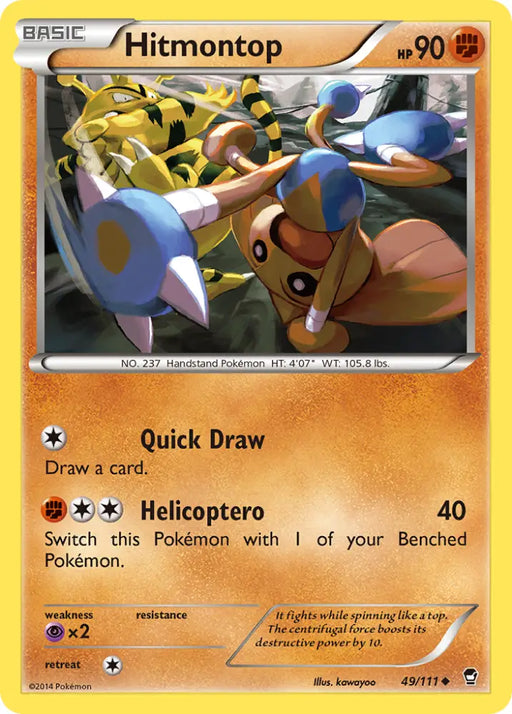 Hitmontop (49/111) [XY: Furious Fists] - Pokemon Single