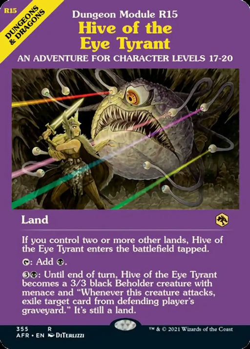 Hive of the Eye Tyrant (Dungeon Module) [Dungeons & Dragons: Adventures in the Forgotten Realms] - MTG Single
