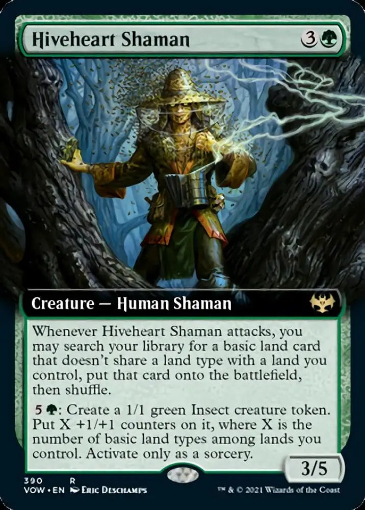 Hiveheart Shaman (Extended Art) [Innistrad: Crimson Vow] - MTG Single