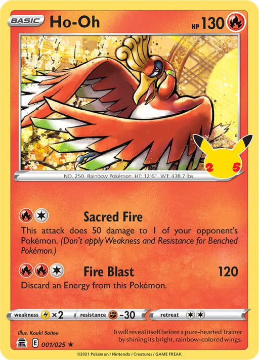 Ho-oh (001/025) [Celebrations: 25th Anniversary] - Pokemon Single