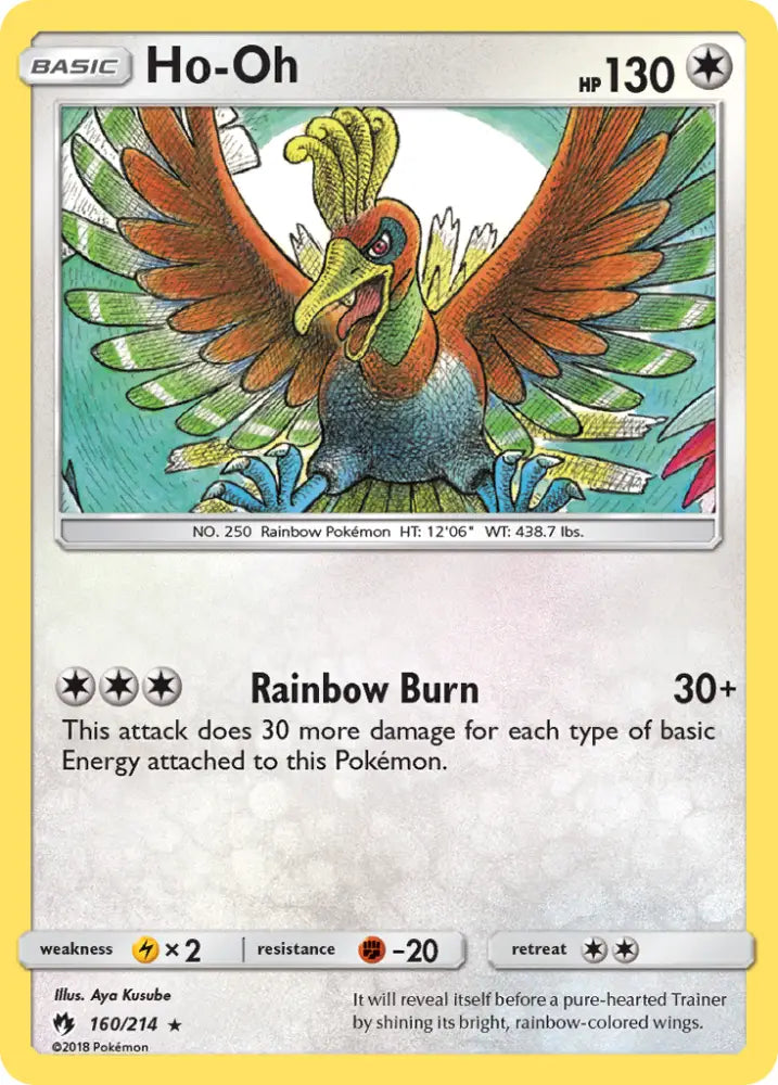 Ho-Oh (160/214) [Sun & Moon: Lost Thunder] - Pokemon Single