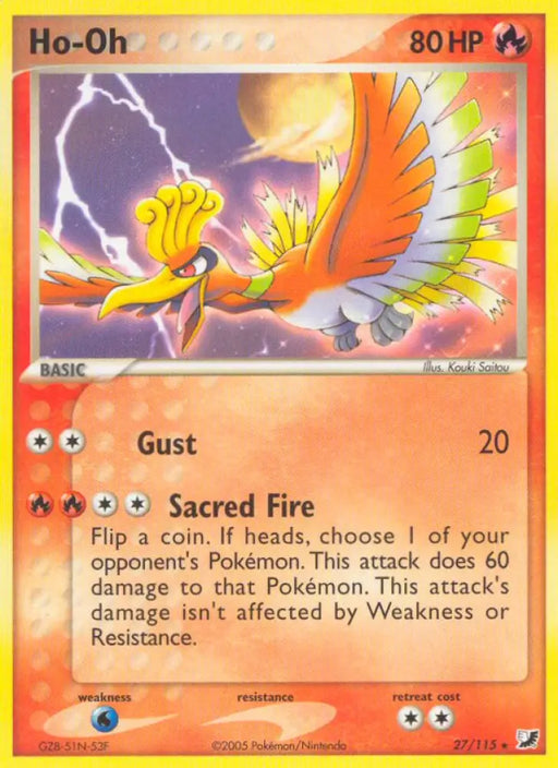 Ho-Oh (27/115) [EX: Unseen Forces] - Pokemon Single