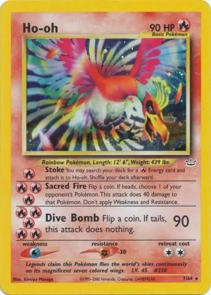 Ho-oh (7/64) [Neo Revelation Unlimited] - Pokemon Single