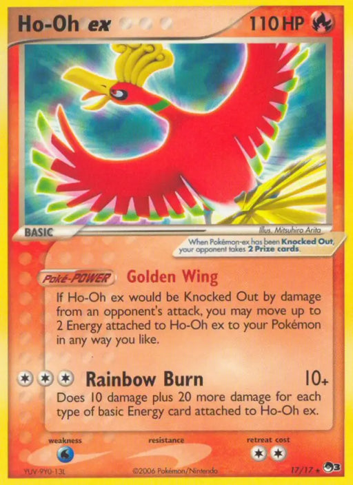 Ho-Oh ex (17/17) (Holo) [POP Series 3] - Pokemon Single