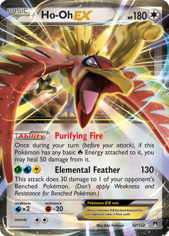 Ho-Oh EX (92/122) [XY: BREAKpoint] - Pokemon Single
