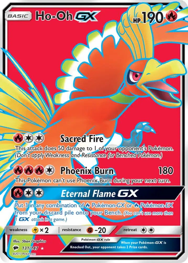 Ho-Oh GX (131/147) [Sun & Moon: Burning Shadows] - Pokemon Single