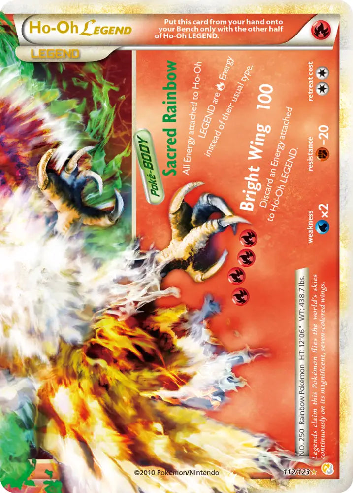 Ho-Oh LEGEND (112/123) [HeartGold & SoulSilver: Base Set] - Pokemon Single