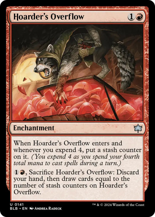 Hoarder’s Overflow [Bloomburrow] - MTG Single