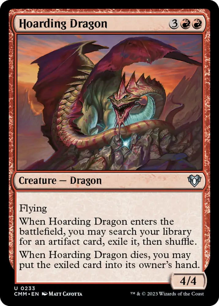 Hoarding Dragon [Commander Masters] - MTG Single