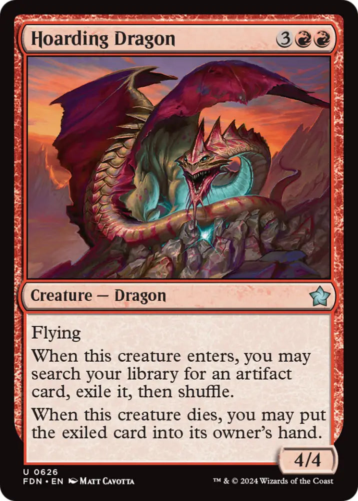 Hoarding Dragon [Foundations] - MTG Single
