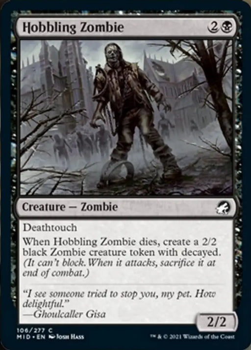 Hobbling Zombie [Innistrad: Midnight Hunt] - MTG Single