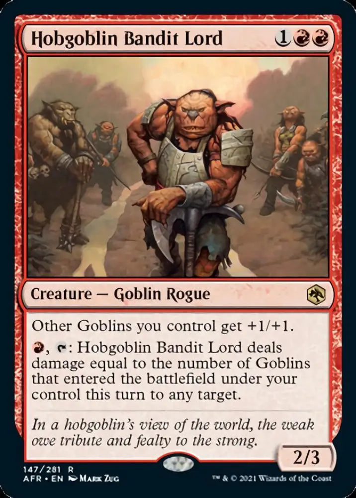 Hobgoblin Bandit Lord [Dungeons & Dragons: Adventures in the Forgotten Realms] - MTG Single