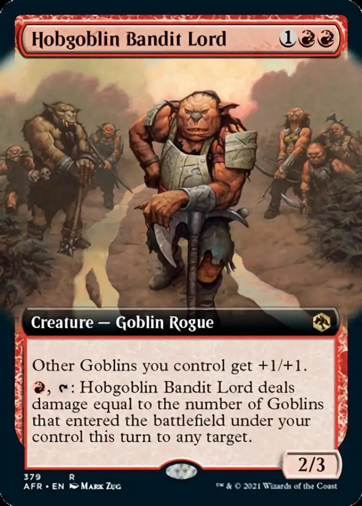 Hobgoblin Bandit Lord (Extended Art) [Dungeons & Dragons: Adventures in the Forgotten Realms] - MTG Single