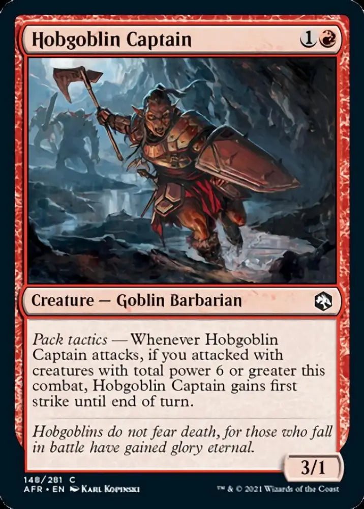 Hobgoblin Captain [Dungeons & Dragons: Adventures in the Forgotten Realms] - MTG Single
