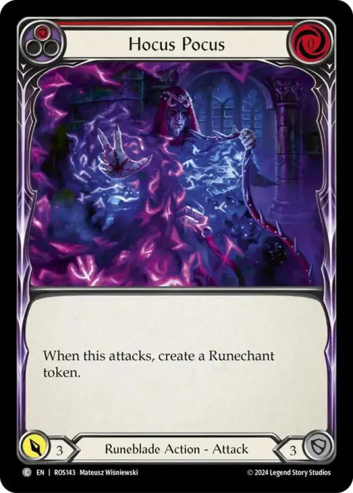 Hocus Pocus (Red) [Rosetta] Rainbow Foil - Flesh And Blood Single