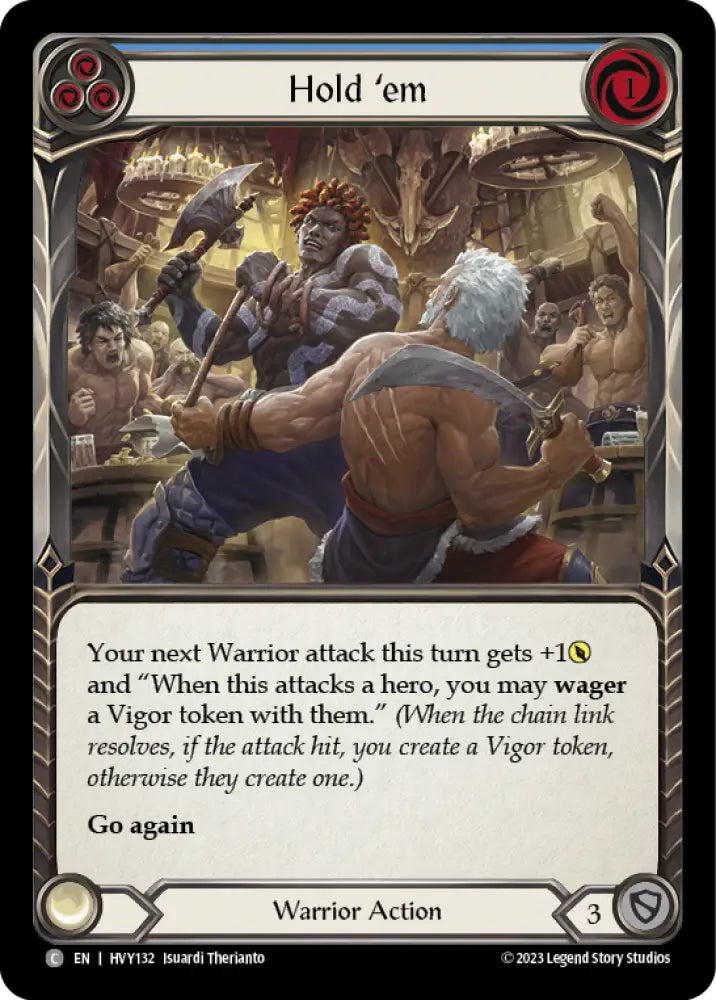 Hold ’em (Blue) [Heavy Hitters] - Flesh And Blood Single