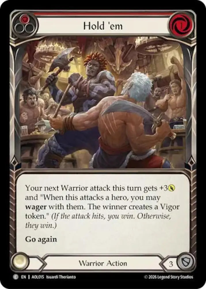 Hold 'em (Red) (AOL015) [Armory Deck: Olympia]