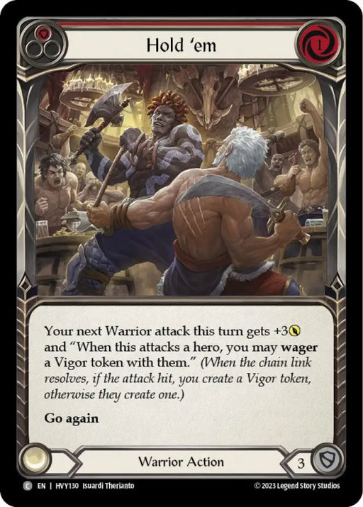 Hold ’em (Red) [Heavy Hitters] - Flesh And Blood Single