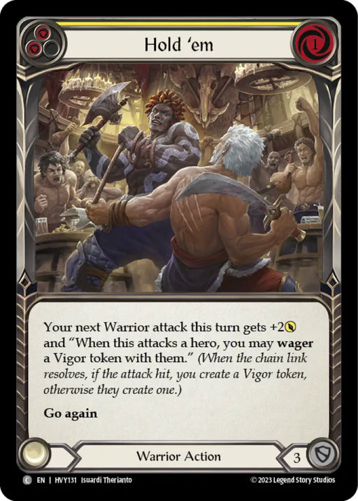 Hold ’em (Yellow) [Heavy Hitters] Rainbow Foil - Flesh And Blood Single