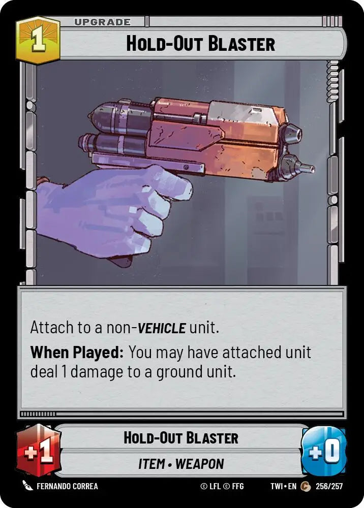 Hold-Out Blaster (256/257) [Twilight of the Republic] - Star Wars: Unlimited Single