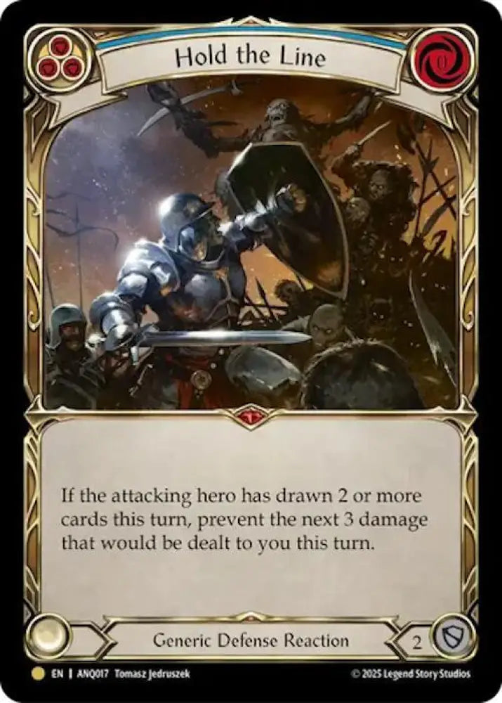Hold The Line (Blue) (ANQ017) [Compendium of Rathe - Antiquity Pack]