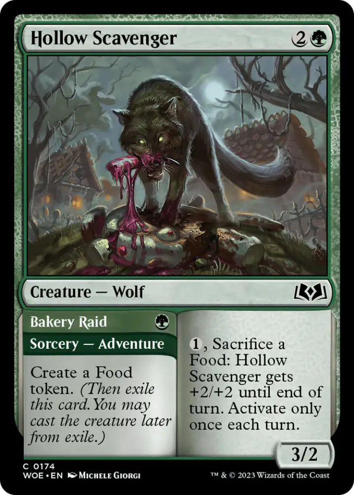 Hollow Scavenger // Bakery Raid [Wilds of Eldraine] - MTG Single