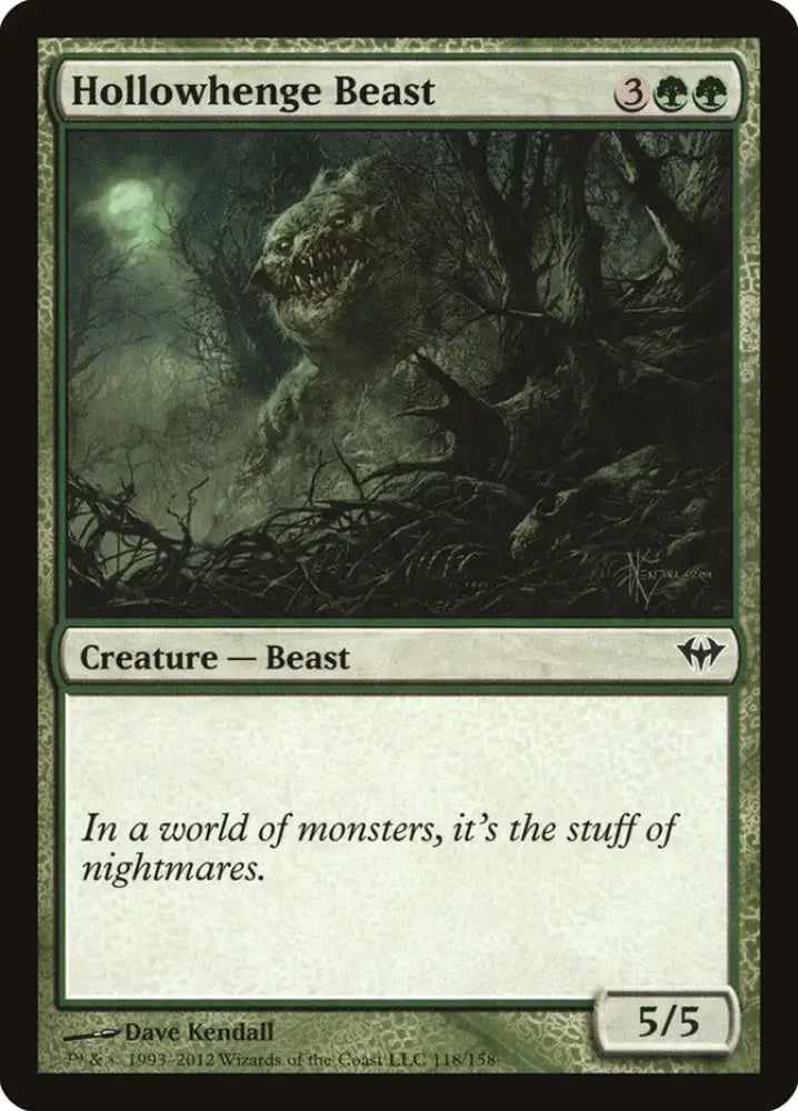 Hollowhenge Beast [Dark Ascension] - MTG Single