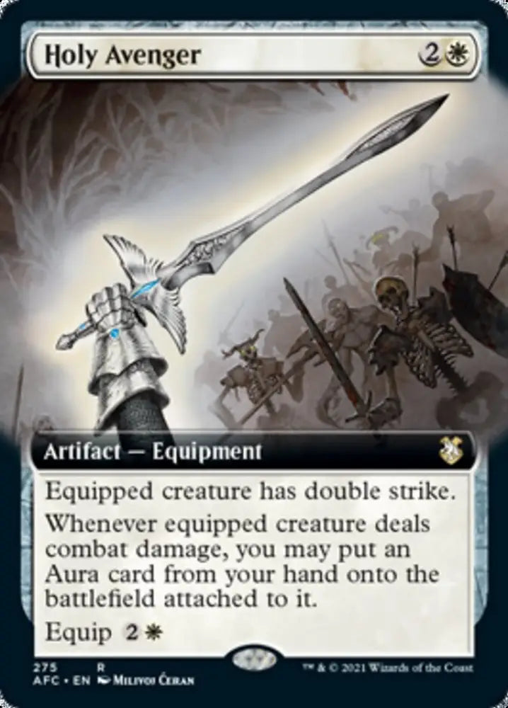 Holy Avenger (Extended Art) [Dungeons & Dragons: Adventures in the Forgotten Realms Commander] - MTG Single