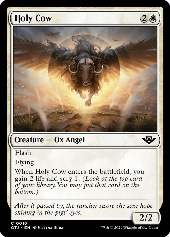 Holy Cow [Outlaws of Thunder Junction] - MTG Single